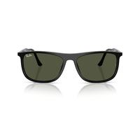 Ray-Ban 0RB2216 901/31 Kunststoff Rechteckig Schwarz/Schwarz Sonnenbrille, Sunglasses