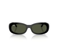 Ray-Ban 0RB2221 901/31 Rund Oval Schwarz/Schwarz Sonnenbrille, Sunglasses