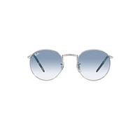 Ray-Ban New Round Sonnenbrillen Silber Fassung Blau Glas 53-21