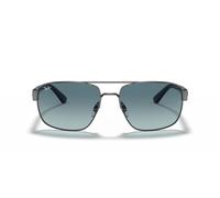 Ray-Ban 0RB3663 004/3M Metall Irregular Silberfarben/Silberfarben Sonnenbrille, Sunglasses
