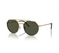 Ray-Ban 0RB3736 Uni Unregelmäßige Sonnenbrille, Schwarz, Legend Gold, 53