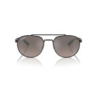Ray-Ban 0RB3736CH 002/5J polarisiert Metall Irregular Schwarz/Schwarz Sonnenbrille, Sunglasses