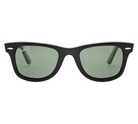 Ray-Ban Wayfarer 0RB2140 901/58 polarisiert Kunststoff Panto Schwarz/Schwarz unisex Schwarz/Schwarz Klein