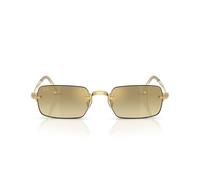 Ray-Ban A$AP Rocky RB3928 Rechteckige Sonnenbrille mit Draht, Gold/Braun, goldfarbener Farbverlauf, verspiegelt, 54 MM