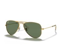Ray Ban - Aviator Kids Polished Arista Gold Dark Green - Sonnenbrille Vert Sans