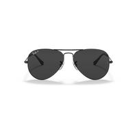 Ray-Ban AVIATOR LARGE METAL 0RB3025 002/48 polarisiert Metall Pilot Schwarz/Schwarz Sonnenbrille, Sunglasses