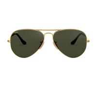 Ray Ban Unisex Sonnenbrille RB3025, Gr. X-Large (Herstellergröße: 62), Grün (Gestell: Gold, Gläser: Grün Klassisch 181)