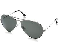 Ray-Ban 0RB3025 004/58 polarisiert Metall Pilot Grau/Grau Sonnenbrille, Sunglasses Grau/Grau Extra Groß