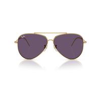 Ray-Ban AVIATOR REVERSE 0RBR0101S 001/1A Metall Pilot Goldfarben/Goldfarben Sonnenbrille, Sunglasses