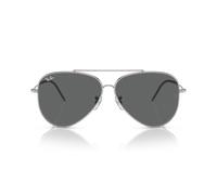 Ray-Ban AVIATOR REVERSE 0RBR0101S 003/GR Metall Pilot Silberfarben/Silberfarben Sonnenbrille, Sunglasses