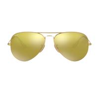 Ray-Ban Aviator Sonnenbrille mit hellbraunen Gläsern und goldenen Gläsern Einheitsgröße