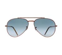 Ray-Ban Aviator Unisex poliert Rose Gold blau abgestuft RB3625 neu Aviator Einheitsgröße