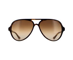 Ray-Ban Aviator Unisex-Sonnenbrille in Havannabraun mit Farbverlauf Einheitsgröße