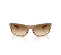 Ray-Ban Balorama RB4089 Herren-Sonnenbrille, rechteckig, Hellbraun/Opalbraun Farbverlauf, transparent, 62 mm