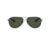 Ray-Ban CARBON FIBRE 0RB8313 004/N5 polarisiert Metall Pilot Grau/Grau Sonnenbrille, Sunglasses