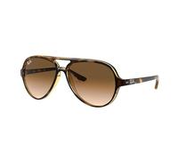 Ray-Ban CATS 5000 0RB4125 710/51 Kunststoff Pilot Havana/Havana Sonnenbrille, Sunglasses Havana/Havana Mittel