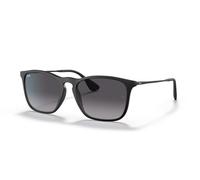 Ray-Ban CHRIS 0RB4187 622/8G Kunststoff Rechteckig Schwarz/Schwarz Sonnenbrille, Sunglasses Schwarz/Schwarz Mittel