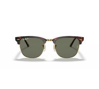 Ray-Ban Sonnenbrille - CLUBMASTER - RB3016 - 990/58 - 49mm - Braun, Havana, Browline, polarisiert, polarized