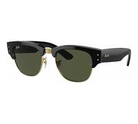 Ray-Ban Unisex Sunglass RB0316S Mega Clubmaster - Rahmenfarbe: Schwarz auf Gold, Linsenfarbe: Grün