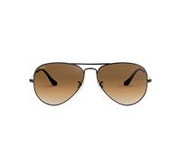 Ray-Ban Damen Aviator Sonnenbrille, Braun (Gestell: Gunmetal, Gläserfarbe: Braun Verlauf 004/51), Large (Herstellergröße: 62) EU