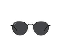 Ray-Ban Damen Rb3565 Jack Sonnenbrille, Schwarz/polarisiertes Schwarz, 55 mm