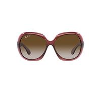 Ray-Ban Damen Rb4098 Sonnenbrille, Transparent, Dunkelbraun/Grau, Farbverlauf, Braun, polarisiert