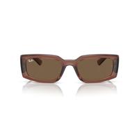 Ray-Ban Damen Rb4395 Kiliane Sonnenbrille, Transparentes Braun/Dunkelbraun, 54 mm