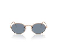 Ray-Ban Damen Sonnenbrille oval Rb3547, Roségold/Blau Polarisiert, 54 mm