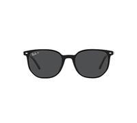 Ray-Ban Elliot Rb2197 Damen-Sonnenbrille, quadratisch, Schwarz / Schwarz polarisiert, 54 mm