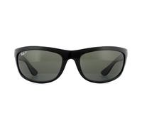 Ray-Ban Envelopper les lunettes de soleil polarisées en vert noir et noir Einheitsgröße