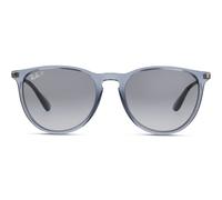 Ray-Ban ERIKA 0RB4171 6592T3 polarisiert Kunststoff Panto Transparent/Blau Sonnenbrille, Sunglasses