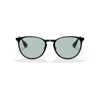 Ray-Ban ERIKA METAL 0RB3539 002/Q5 Metall Panto Schwarz/Schwarz Sonnenbrille, Sunglasses