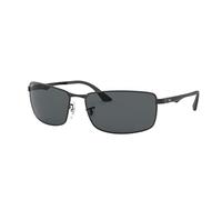 Ray-Ban Herren 0rb3498 Sonnenbrille, Schwarz (Matte Black/Polar Gray), Einheitsgr e 64 EU