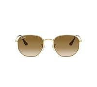 Ray-Ban Hexagonal RB 3548 001/51 L, Runde Sonnenbrille, Unisex, in Sehstärke erhältlich