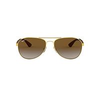 Ray-Ban Herren 0RB3549 001/T5 58 Sonnenbrille, Gold (Gold/Clear Gradient Green)