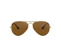 Ray-Ban Aviator Large Metal 0RB3025 001/57 polarisiert Metall Pilot Goldfarben/Goldfarben Sonnenbrille, Sunglasses Goldfarben/Goldfarben Extra Groß