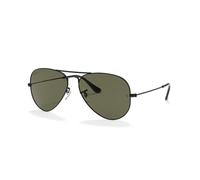 Ray-Ban Herren Aviator Sonnenbrille, Schwarz (Black), One Size (58)