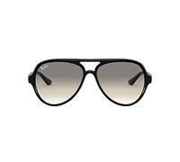 Ray-Ban RB4125 601/32 Kunststoff Pilot Schwarz/Schwarz Sonnenbrille, Sunglasses Schwarz/Schwarz Mittel