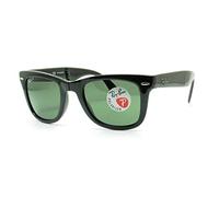 Ray-Ban Folding Wayfarer 0RB4105 601S Kunststoff Pilot Schwarz/Schwarz Sonnenbrille, Sunglasses Schwarz/Schwarz Mittel