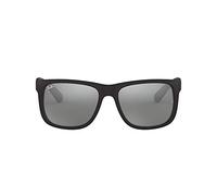 Ray-Ban JUSTIN 0RB4165 622/6G Kunststoff Rechteckig Schwarz/Schwarz Sonnenbrille, Sunglasses Schwarz/Schwarz Mittel