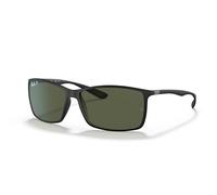 Ray-Ban Herren Liteforce Sonnenbrille, Schwarz (Gestell: Schwarz Glas: Polarisiert Grün 601s9a), Large (Herstellergröße: 62) EU