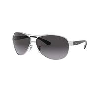 Ray-Ban Herren Mod. 3386 Sonnenbrille, Mehrfarbig (Gestell: Silber/Schwarz, Gläser: Grau Verlauf 003/8g), X-Large (Herstellergröße: 63) EU