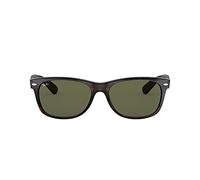 Ray-Ban Herren New Wayfarer Sonnenbrille, Mehrfarbig (Gestell: Tortoise Havana,Gläser: grün 902), Large (Herstellergröße: 58)