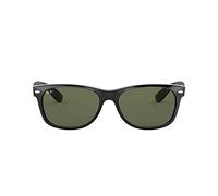 Ray-Ban Herren New Wayfarer Sonnenbrille, Schwarz (Black Frame/Green), 52 mm EU