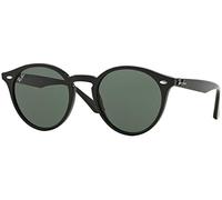 Ray-Ban 0RB2180 601/71 Kunststoff Rund Schwarz/Schwarz Sonnenbrille, Sunglasses Schwarz/Schwarz Mittel