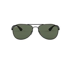 Ray-Ban Herren Rb 3549 Sonnenbrille, Schwarz (Negro Mate), 61