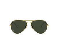 Ray-Ban Herren Sonnenbrille 'Aviator' gold / dunkelgrün, Größe 58 Gold / DunkelgrüN