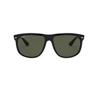 Ray-Ban Herren Rb4147 Rechteckig Sonnenbrille, Black Frame/ Crystal Green Lens