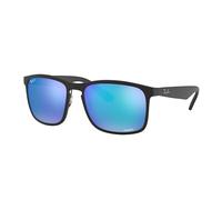 Ray-Ban 0RB4264 601SA1 Kunststoff Panto Schwarz/Schwarz Sonnenbrille, Sunglasses Schwarz/Schwarz Groß