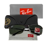 Ray-Ban Herren Sonnenbrille - RB3183 - 004/71 - 63mm - Grau, Rechteck